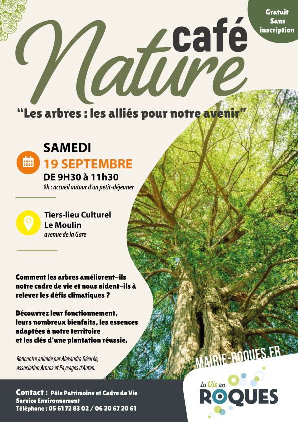 Café nature, Tiers-lieu Culturel, Le Moulin, Roques