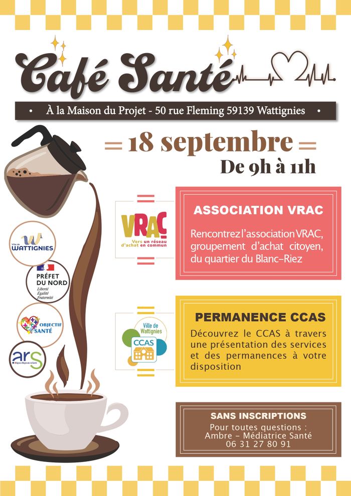 Café santé, Maison du projet wattignies, Wattignies