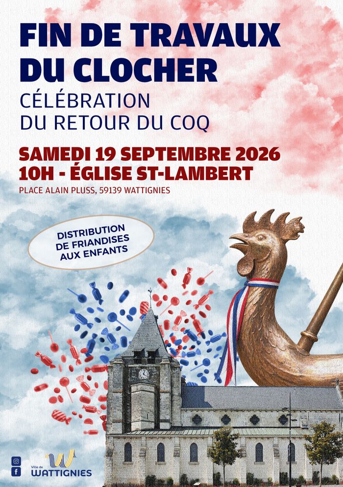 Célébration du retour du coq, Place Alain Pluss, Wattignies