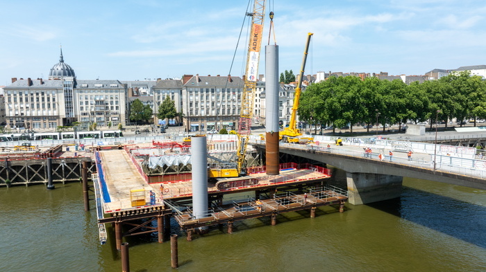 Chantier du futur pont Anne de Bretagne, Pont Anne de Bretagne, Nantes
