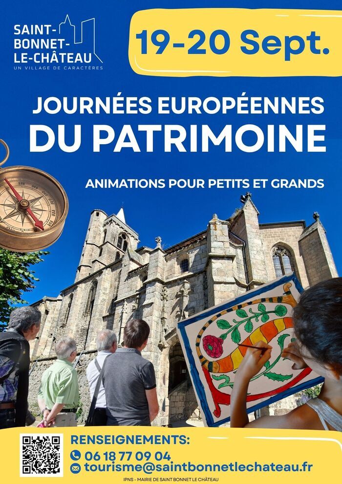 Chasse au trésor dans le bourg médiéval, Collégiale, Saint-Bonnet-le-Château
