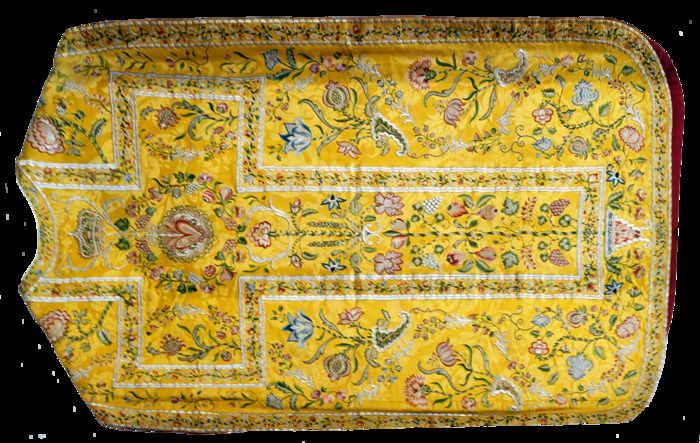 Chasuble de la reine Marie-Christine – Sollières Sardières, Eglise Saint-Etienne (Sollières), Val-Cenis