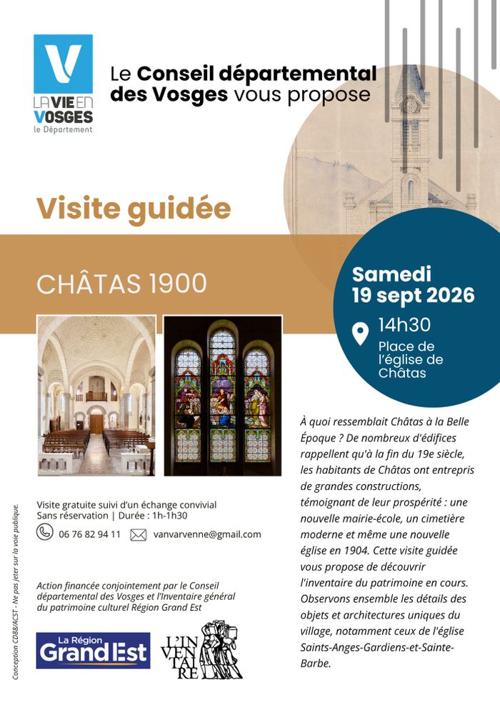 Châtas 1900, Eglise de Châtas, Châtas