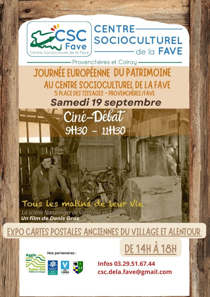 Ciné-Débat, Centre socioculturel de la fave, Provenchères-et-Colroy