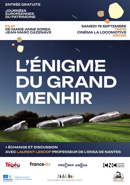 Ciné-Débat : L&rsquo;énigme du Grand Menhir, Cinéma la Locomotive, Arzon