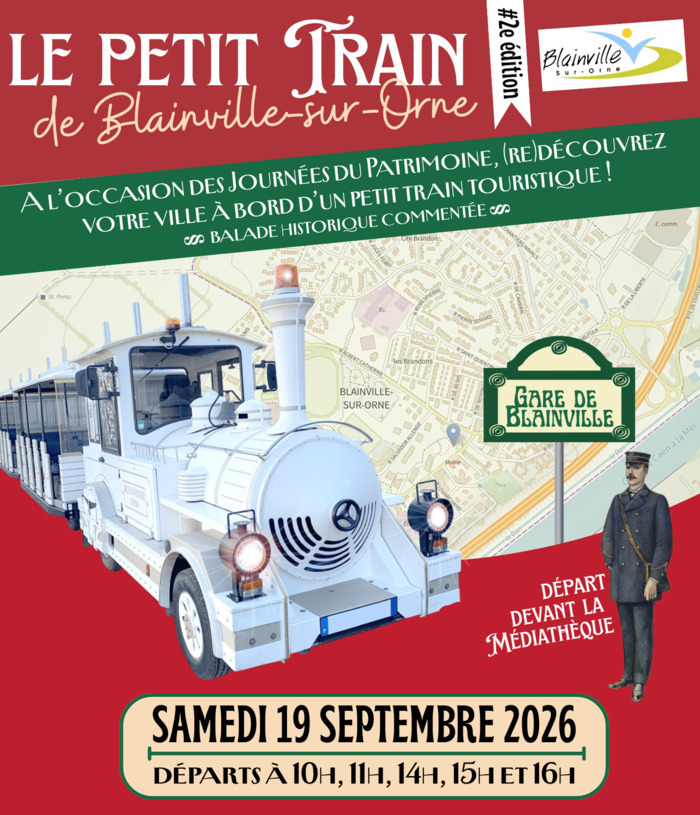 Circuit : balade en petit train, Médiathèque les Motordus, Blainville-sur-Orne