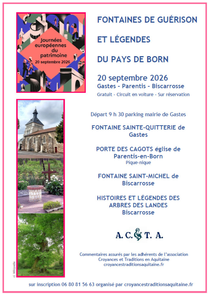 Circuit : Fontaines de guérison et légendes du pays de Born, Mairie de Gastes, Gastes