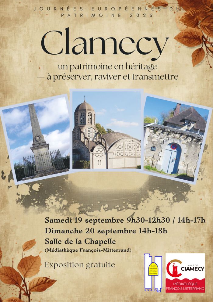 « Clamecy : un patrimoine en héritage à préserver, raviver et transmettre »., Médiathèque  François Mitterrand, Clamecy