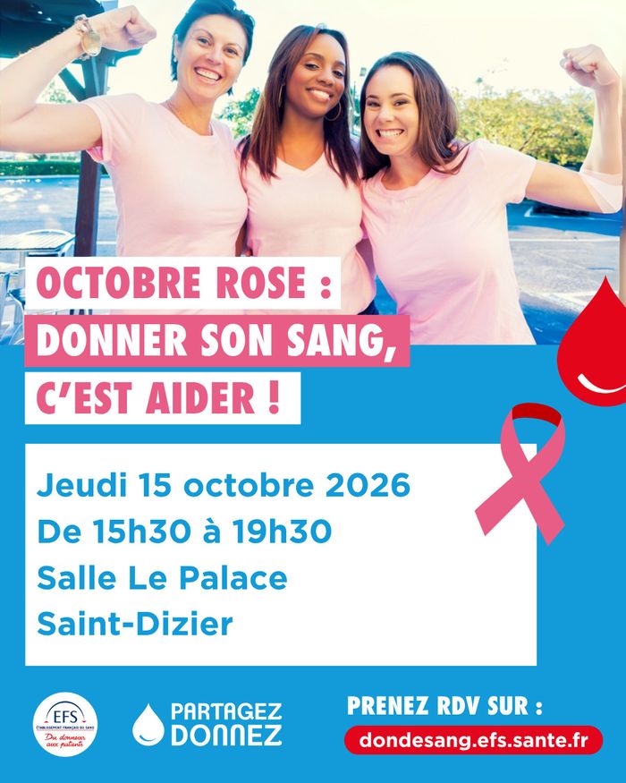 Collecte de sang à Saint-Dizier, Le Palace (salle polyvalente), Saint-Dizier