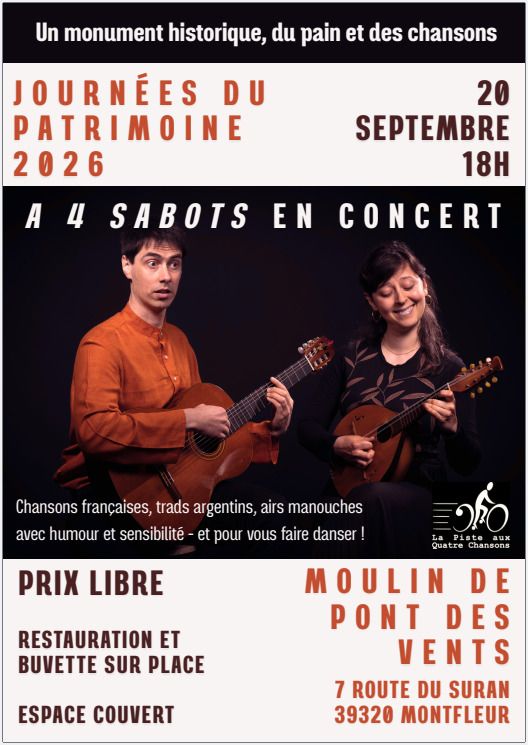 Concert à 4 Sabots, Moulin de Ponts des Vents, Montfleur