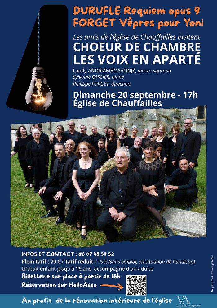 Concert choeur de chambre – Les Voix en Aparté, Église de chauffailles, Chauffailles