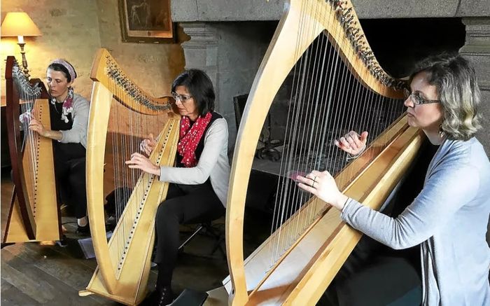 Concert de harpes celtiques par Roz Avel, Château & Parc de Kergroadez, Brélès