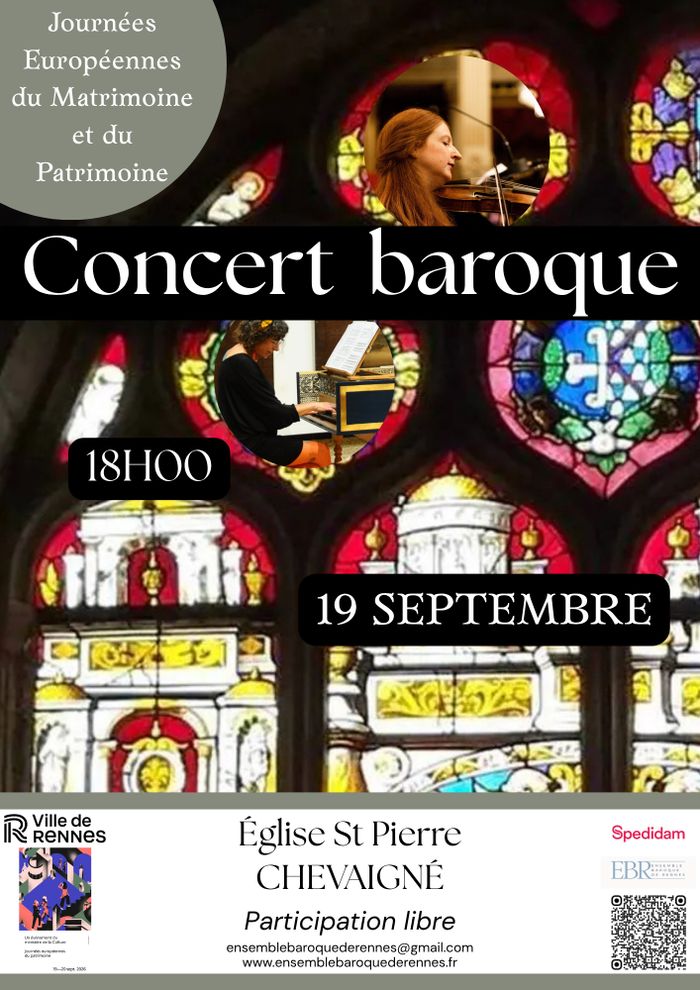 Concert de Musique Baroque à l’église Saint Pierre, Église Saint-Pierre, Chevaigné