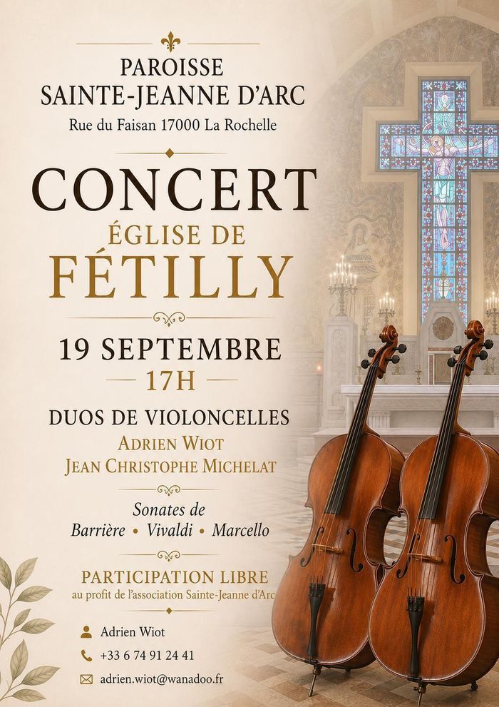 Concert de musique baroque, Église Sainte-Jeanne-d’Arc, La Rochelle