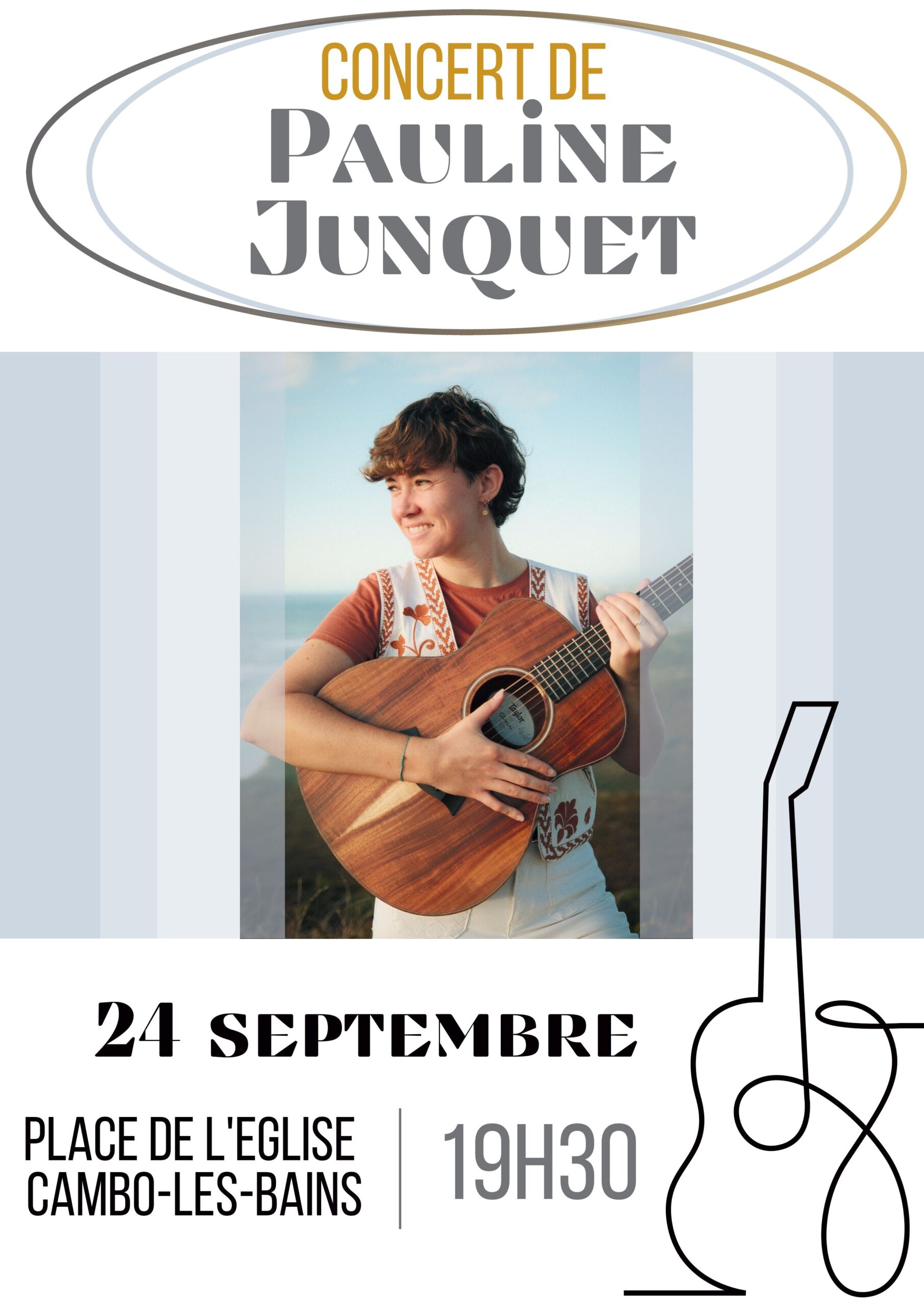 Concert de Pauline Junquet Place de l'Église Cambo-les-Bains 2026-09-24