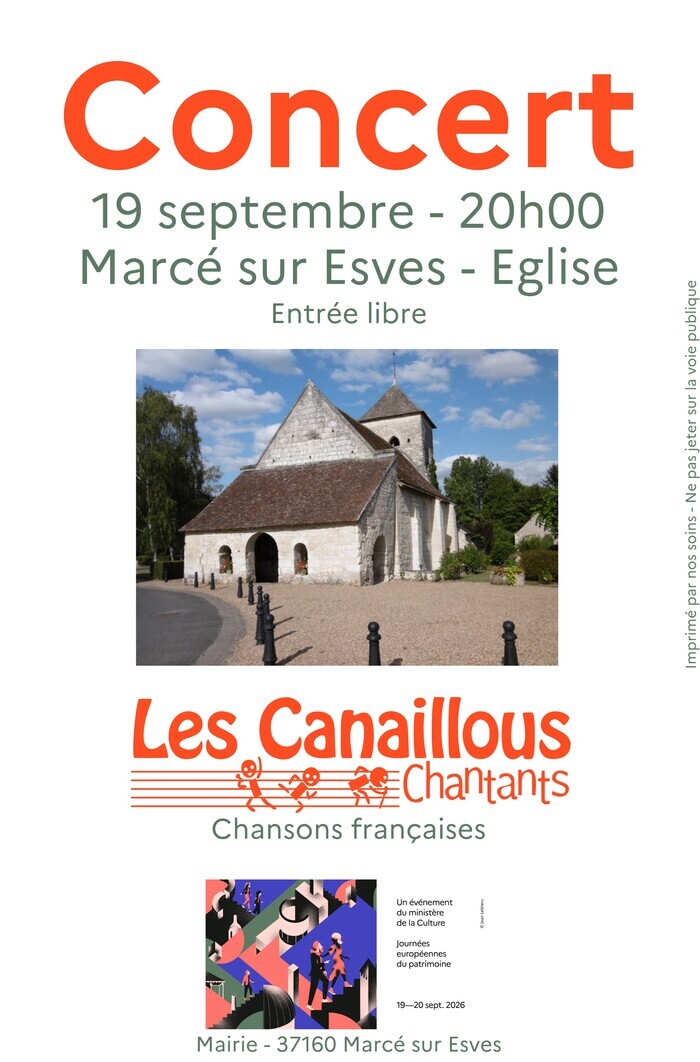 Concert des Canaillous Chantants, Église Saint-Martin, Marcé-sur-Esves