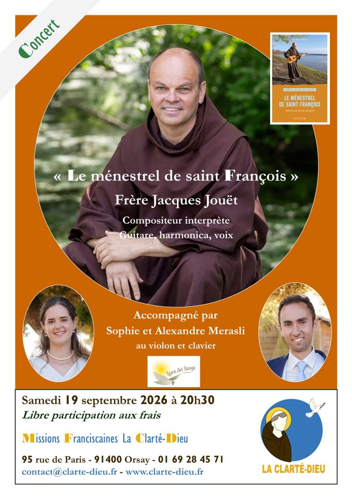 Concert du frère Jacques Jouet, La Clarté-Dieu, Orsay