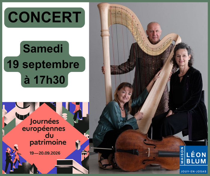 Concert du trio « Entre souffle et cordes », Maison Léon Blum, Jouy-en-Josas