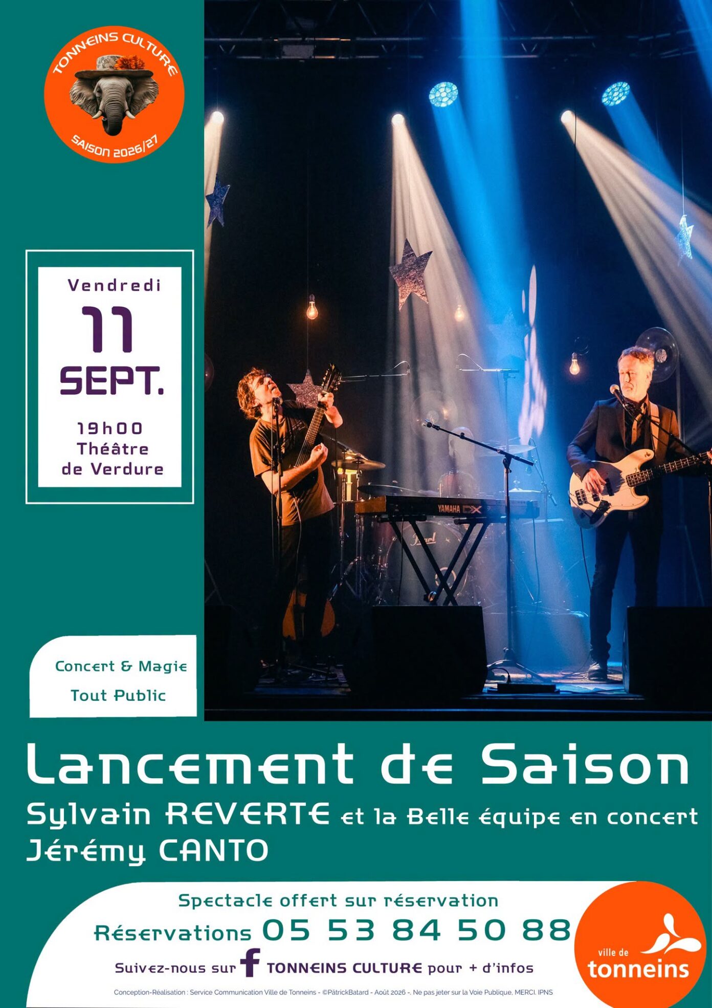 Concert et magie Lancement de saison La Manoque Tonneins
