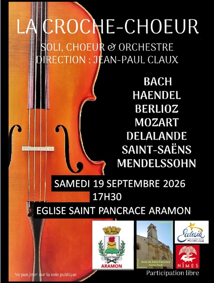 Concert La Croche-Choeur, Église Saint-Pancrace, Aramon