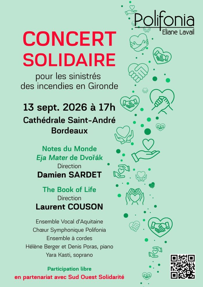 Concert solidaire, cathédrale Saint André, Bordeaux