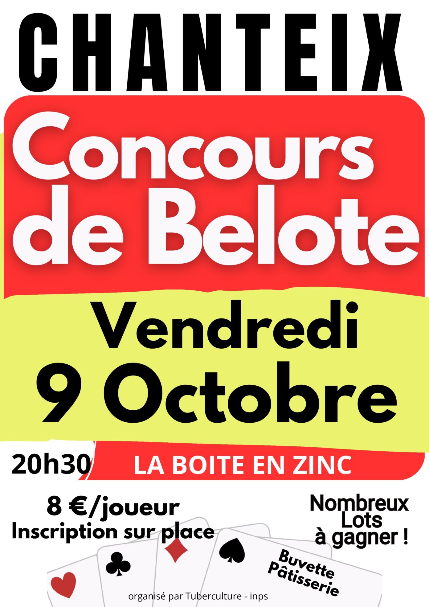 Concours de belote Chanteix