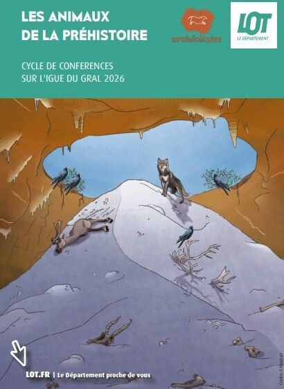 Conférence archéologique – Les herbivores de la dernière glaciation : apport des découvertes dans l’igue du Gral et en Quercy, Salle Joachim du Bellay, Souillac