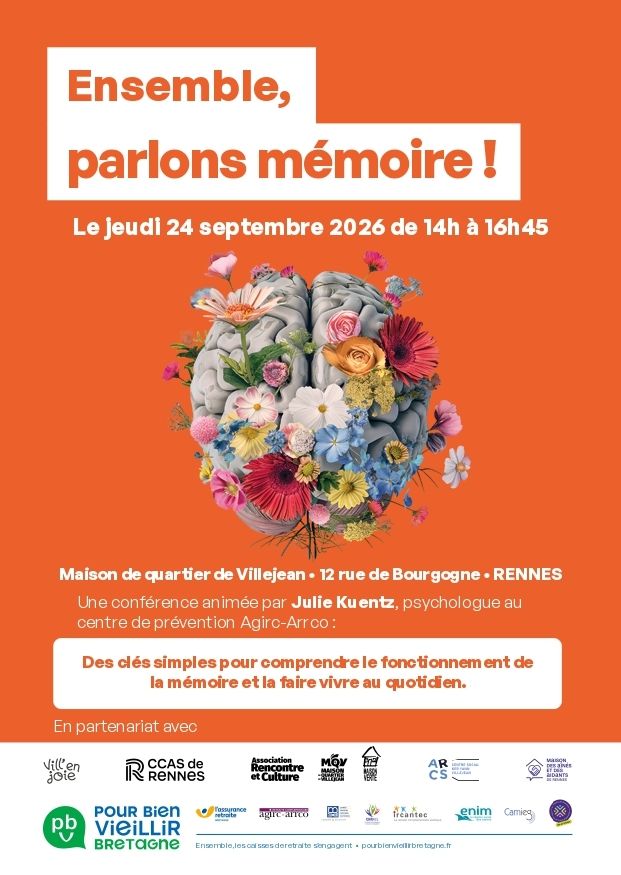 Conférence « ensemble parlons mémoire, Rencontre et Culture | Maison de Quartier de Villejean, Rennes
