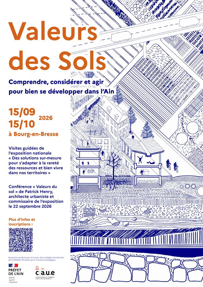 [CONFÉRENCE et EXPOSITION] Valeurs des Sols, Direction Départementale des Territoires de l&rsquo;Ain – DDT, Bourg-en-Bresse
