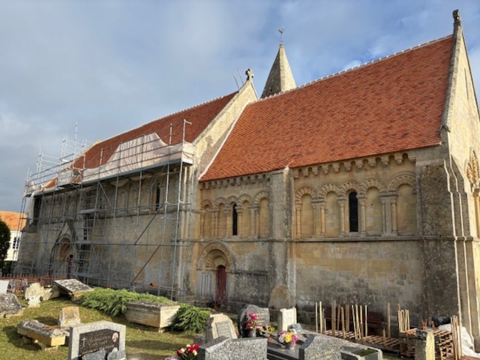 Conférence sur l’histoire et la rénovation de l’église romane de Cintheaux, Église Saint-Germain, Cintheaux