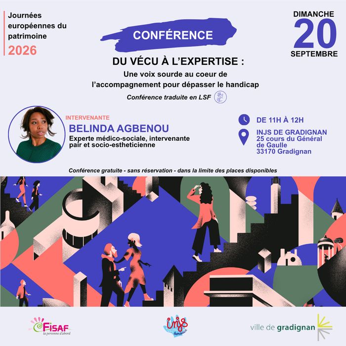 Conférence traduite en LSF : du vécu à l’expertise, une voix sourde au cœur de l’accompagnement pour dépasser le handicap, Institut National des Jeunes Sourds, Gradignan