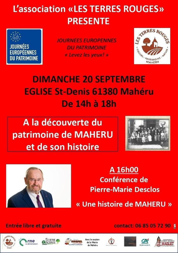 Conférence : une histoire de Mahéru, Eglise Saint-Denis, Mahéru