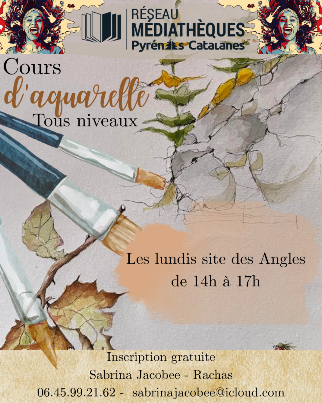 COURS D’AQUARELLE TOUS NIVEAUX Les Angles