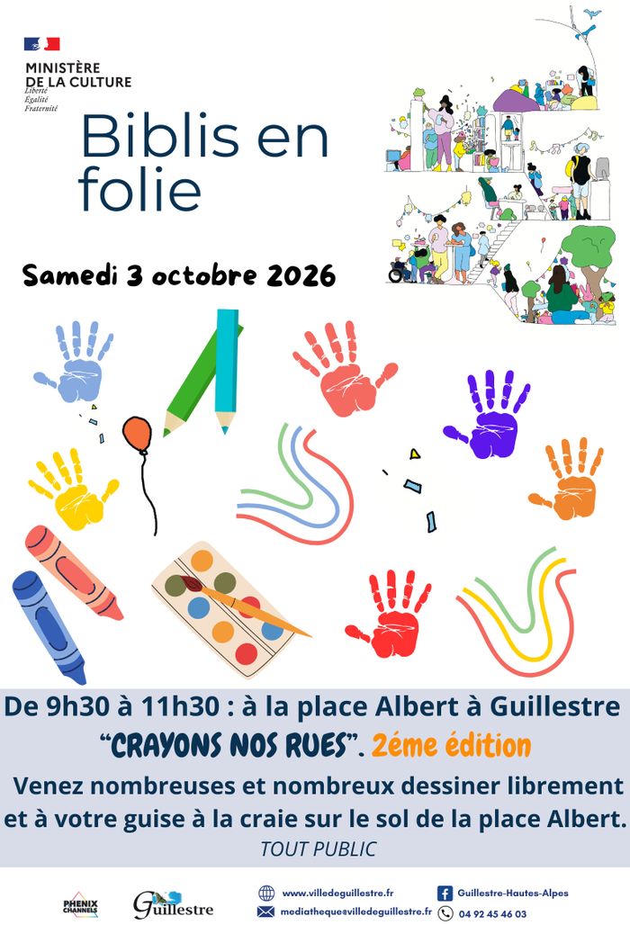 Crayons nos rues, Médiathèque Guillestre, Guillestre