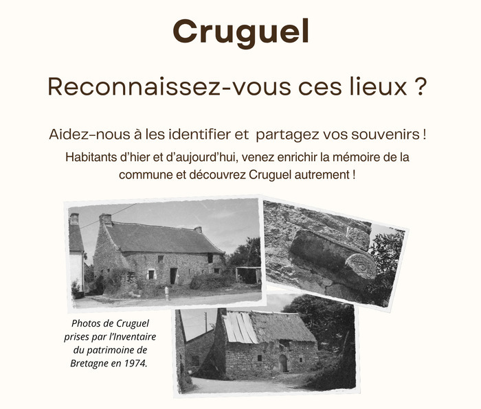 Cruguel d’hier à aujourd’hui : photos anciennes et visite du bourg, Cruguel – salle polyvalente (derrière la mairie), Cruguel