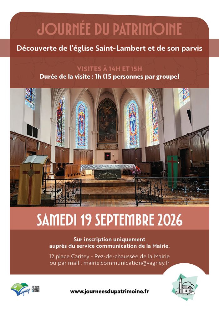Découverte de l&rsquo;église Saint-Lambert et de son parvis, Eglise Saint-Lambert, Vagney