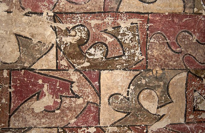 Découverte d&rsquo;une ancienne demeure et de son décor peint, Demeure du XIVe siècle, Lectoure