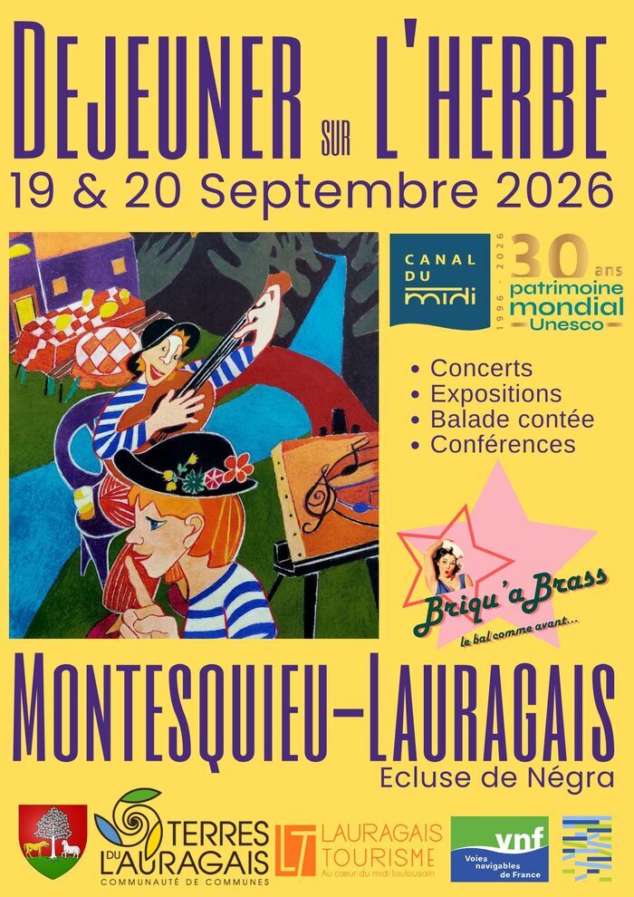 Déjeuner sur l’herbe, Écluse de Négra, Montesquieu-Lauragais
