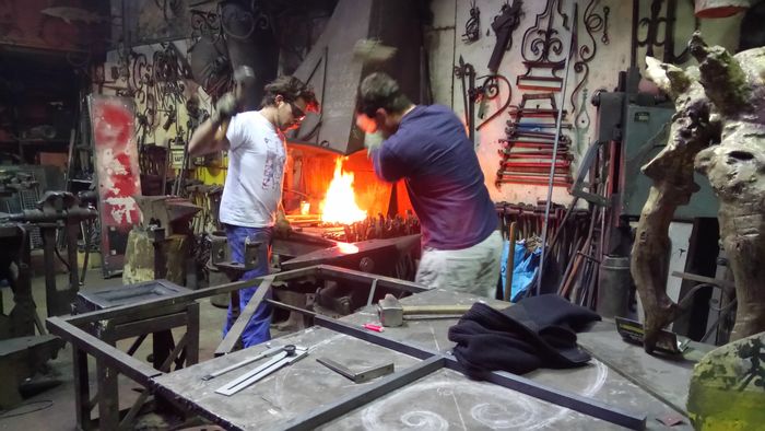 Démonstration : la forge, Forge Atelier Fer Emeraude Bordeaux, Bordeaux