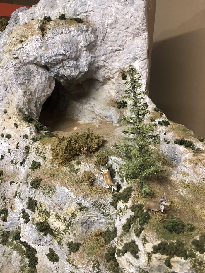 Démonstration : Maquette Caune de l&rsquo;Arago, Musée de Préhistoire, Tautavel