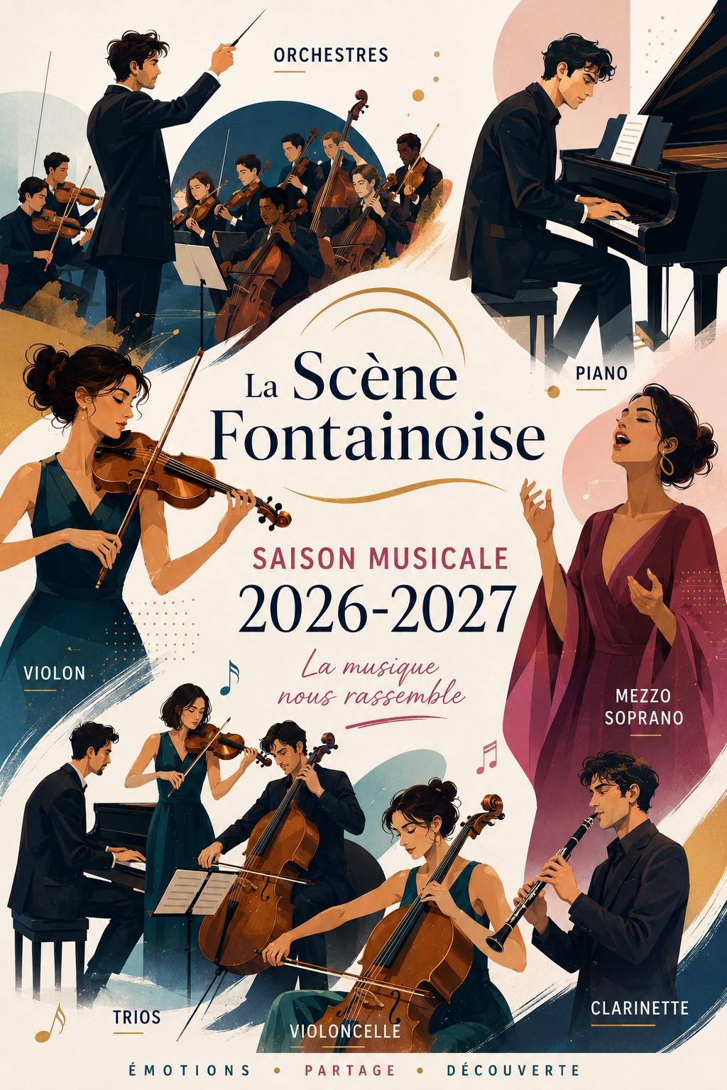 Scène Fontainoise : Présentation des concerts de la saison 2026-2027 Centre d’Animation Pierre Jacques Fontaine les Dijon