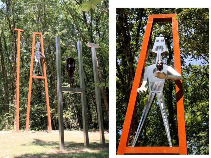 Deux nouvelles sculptures monumentales dans la forteresse médiévale de Châteaubrun, Château de Châteaubrun, Cuzion