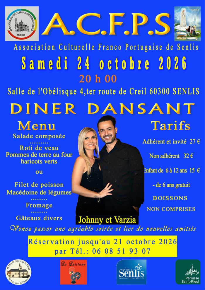 Diner Dansant, Centre de rencontre de l’Obélisque, Senlis