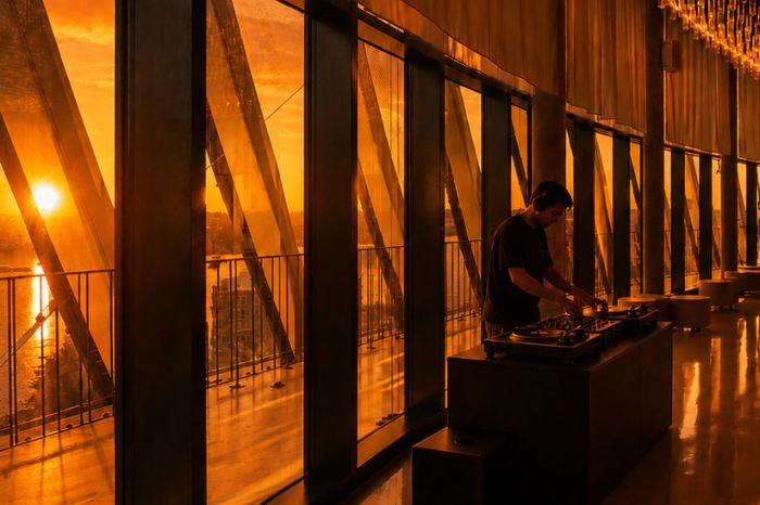 DJ Set au Belvédère, La Cité du Vin, Bordeaux