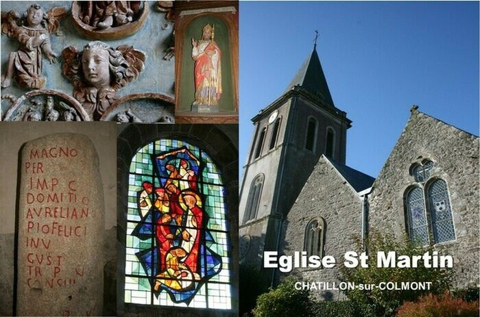 Eglise St Martin de Châtillon-sur-Colmont, Église Saint-Martin, Châtillon-sur-Colmont