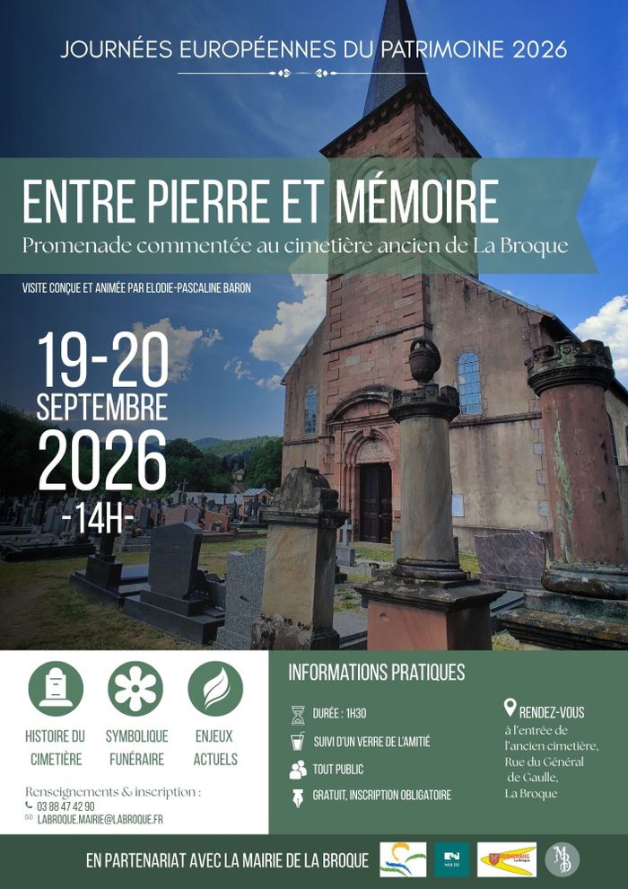 Entre pierre et mémoire : promenade commentée au cimetière ancien de La Broque, Cimetière ancien de La Broque, La Broque