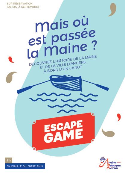 Escape Game pour découvrir le centre historique d’Angers en canot, Base Nautique d’aviron, Angers