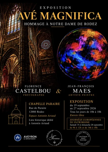 Exposition AVE MAGNIFICA à la Chapelle Paraire  Rodez