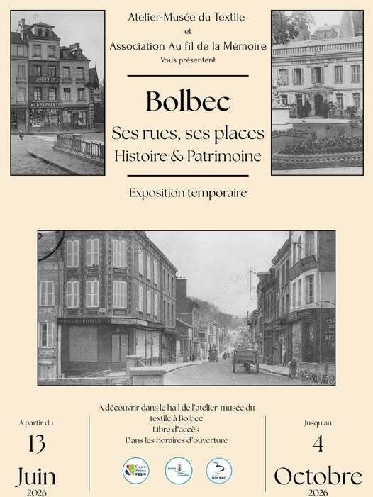 Exposition : Bolbec, ses rues et ses places, histoire et patrimoine, Atelier du textile, Bolbec
