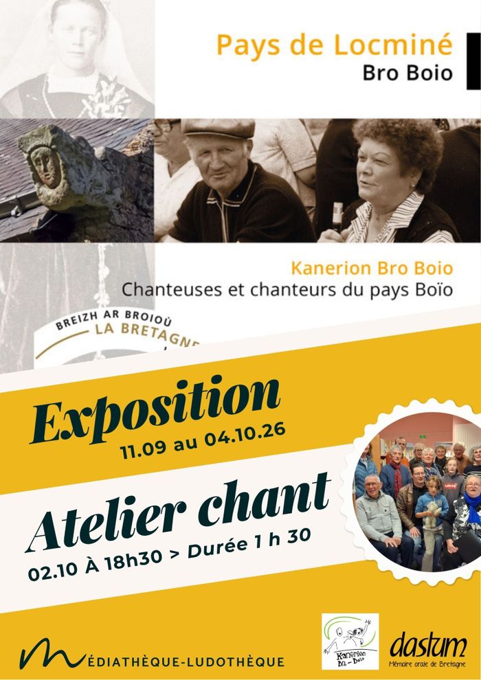 Exposition Bro Boïo, Médiathèque-Ludothèque, Moréac